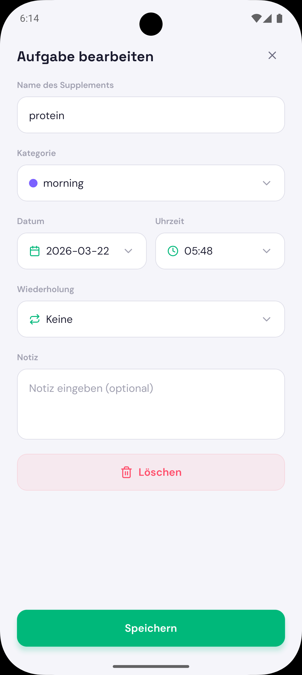 STEP 02: Erinnerungen einrichten