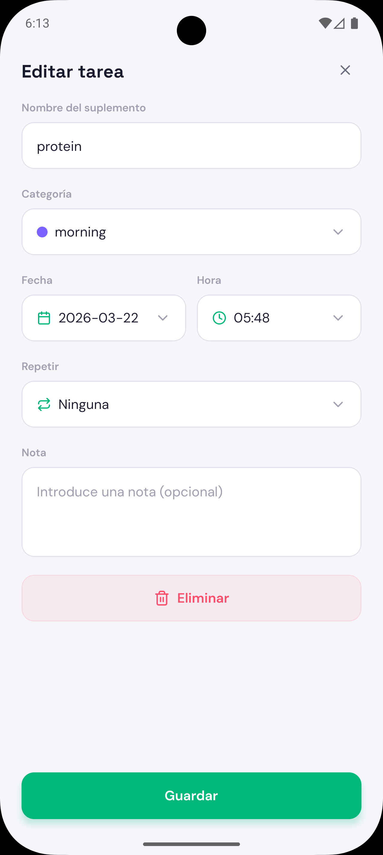 STEP 02: Configura recordatorios